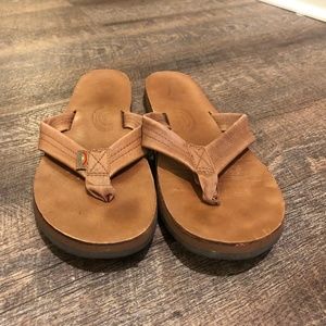 Rainbow Flip Flops size 9